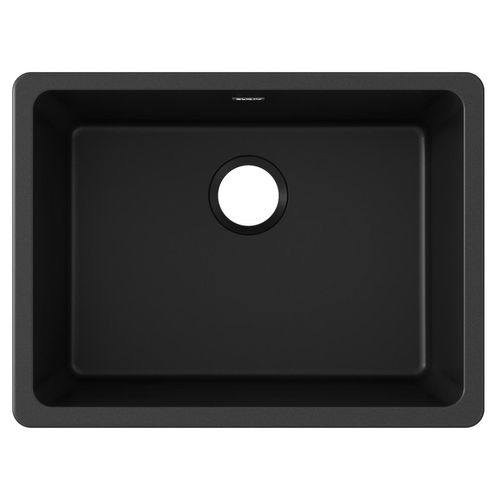 Main product image of Quartz Classic 24-5/8" x 18-1/2" x 9-1/2" Single Bowl Undermount Sink (Black)