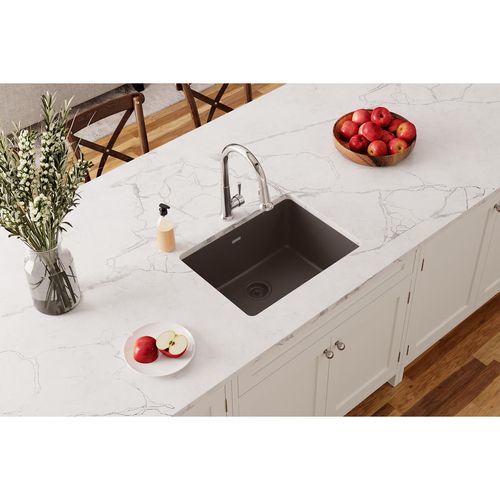 Main product image of Quartz Classic 24-5/8" x 18-1/2" x 9-1/2" Single Bowl Undermount Sink Mocha
