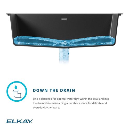 Main product image of Quartz Classic 33" x 18-1/2" x 9-1/2" Equal Double Bowl Undermount Sink (Black)