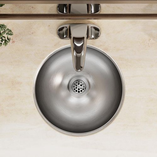 Main product image of Asana Stainless Steel 14-3/8" x 14-3/8" x 6" Single Bowl Undermount Bathroom Sink