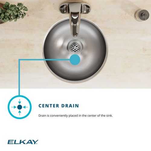 Main product image of Asana Stainless Steel 14-3/8" x 14-3/8" x 6" Single Bowl Undermount Bathroom Sink