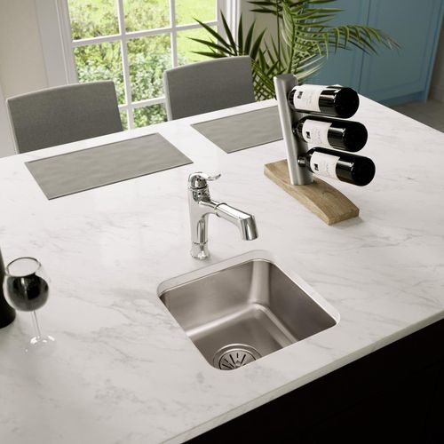 Main product image of Lustertone Classic Stainless Steel 14-1/2" x 14-1/2" x 7" Single Bowl Undermount Sink