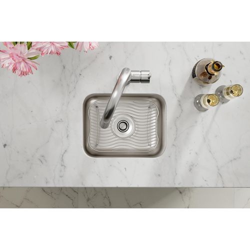 Main product image of Lustertone Classic Stainless Steel 14-1/2" x 11-3/4" x 7" Single Bowl Undermount Bar Sink Kit