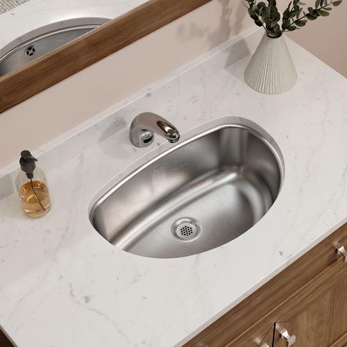 Main product image of Asana Stainless Steel 19-1/2" x 13-5/16" x 6-1/4" Single Bowl Undermount Bathroom Sink