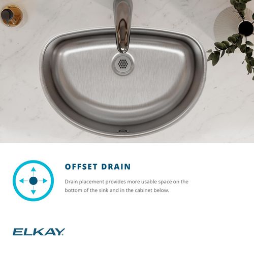 Main product image of Asana Stainless Steel 19-1/2" x 13-5/16" x 6-1/4" Single Bowl Undermount Bathroom Sink