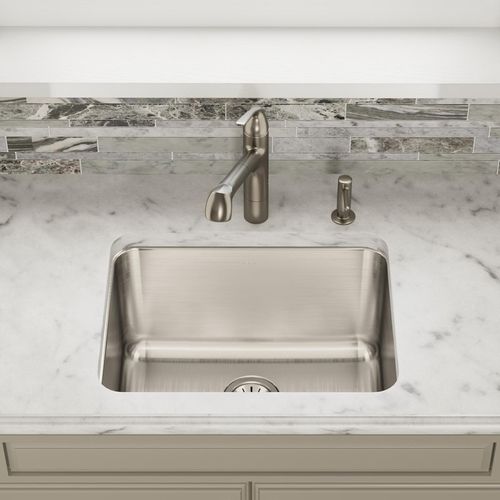 Main product image of Lustertone Classic Stainless Steel, 23-1/2" x 18-1/4" x 7-1/2" Single Bowl Undermount Sink