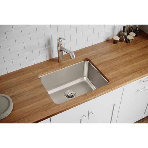 Main product image of Lustertone Classic Stainless Steel 23-1/2" x 18-1/4" x 10" Single Bowl Undermount Sink