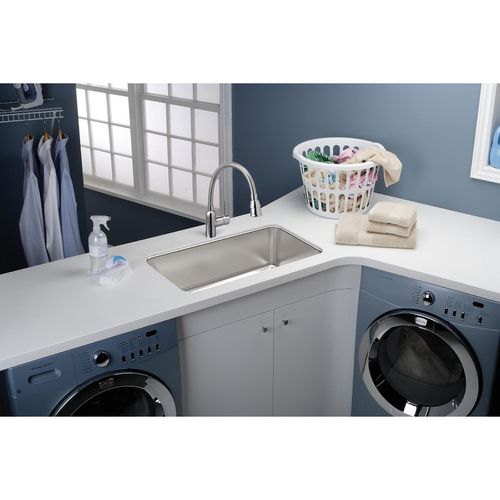 Main product image of Lustertone Classic Stainless Steel 23-1/2" x 18-1/4" x 12" Single Bowl Undermount Sink