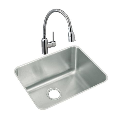 Main product image of Lustertone Classic Stainless Steel 23-1/2" x 18-1/4" x 12" Single Bowl Undermount Sink
