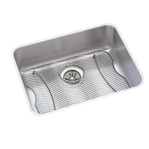 Main product image of Lustertone Classic Stainless Steel 23-1/2" x 18-1/4" x 7-1/2" Single Bowl Undermount Sink Kit