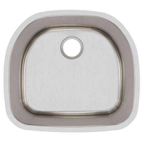 Main product image of Lustertone Classic Stainless Steel 23-5/8" x 21-1/4" x 10" Single Bowl Undermount Sink