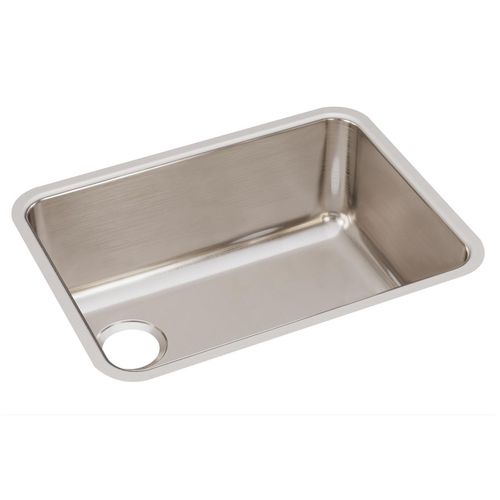 Main product image of Lustertone Classic Stainless Steel 25-1/2" x 19-1/4" x 10" Single Bowl Undermount Sink w/ Left Drain