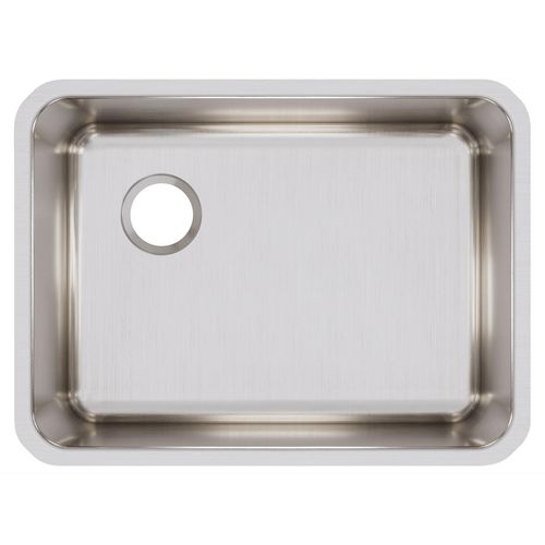 Main product image of Lustertone Classic Stainless Steel 25-1/2" x 19-1/4" x 10" Single Bowl Undermount Sink w/ Left Drain