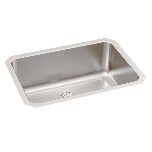 Main product image of Lustertone Classic Stainless Steel 26-1/2" x 18-1/2" x 10" Single Bowl Undermount Sink w/ Perfect Drain