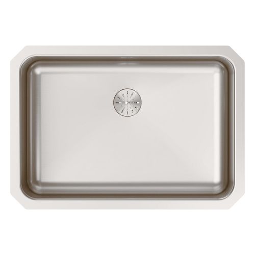 Main product image of Lustertone Classic Stainless Steel 26-1/2" x 18-1/2" x 10" Single Bowl Undermount Sink w/ Perfect Drain