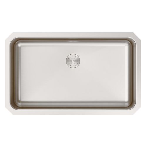 Main product image of Lustertone Classic Stainless Steel 30-1/2" x 18-1/2" x 10" Single Bowl Undermount Sink w/ Perfect Drain