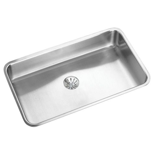 Main product image of Lustertone Classic Stainless Steel, 30-1/2" x 18-1/2" x 7-1/2" Single Bowl Undermount Sink w/ Perfect Drain