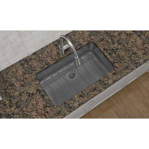 Main product image of Lustertone Classic Stainless Steel, 30-1/2" x 18-1/2" x 7-1/2" Single Bowl Undermount Sink w/ Perfect Drain