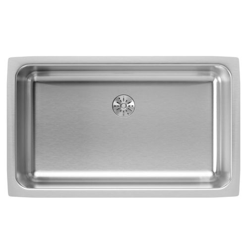 Main product image of Lustertone Classic Stainless Steel, 30-1/2" x 18-1/2" x 7-1/2" Single Bowl Undermount Sink w/ Perfect Drain