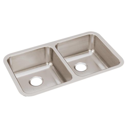 Main product image of Lustertone Classic Stainless Steel, 30-3/4" x 18-1/2" x 7-7/8" Equal Double Bowl Undermount Sink