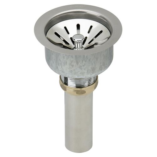 Main product image of Lustertone Classic Stainless Steel 31-1/4" x 20" x 10" Offset 60/40 Double Bowl Undermount Sink Kit