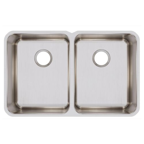 Main product image of Lustertone Classic Stainless Steel 31-1/4" x 20" x 9-7/8" Equal Double Bowl Undermount Sink