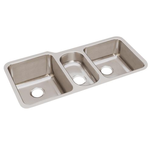 Main product image of Lustertone Classic Stainless Steel 40" x 20-1/2" x 9-7/8" Triple Bowl Undermount Sink