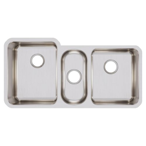 Main product image of Lustertone Classic Stainless Steel 40" x 20-1/2" x 9-7/8" Triple Bowl Undermount Sink