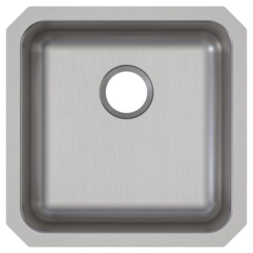 Main product image of Lustertone Classic Stainless Steel 18-1/2" x 18-1/2" x 5-3/8" Single Bowl Undermount ADA Sink