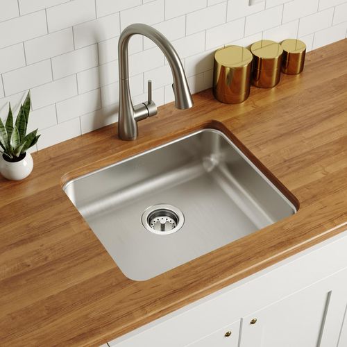 Main product image of Lustertone Classic Stainless Steel, 21-1/2" x 18-1/2" x 5-3/8" Single Bowl Undermount ADA Sink