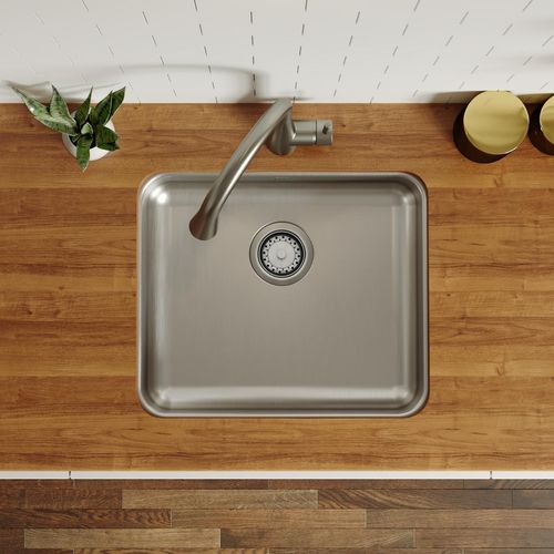 Main product image of Lustertone Classic Stainless Steel, 21-1/2" x 18-1/2" x 5-3/8" Single Bowl Undermount ADA Sink