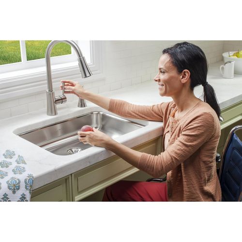 Main product image of Lustertone Classic Stainless Steel 23-1/2" x 18-1/4" x 4-7/8" Single Bowl Undermount ADA Sink