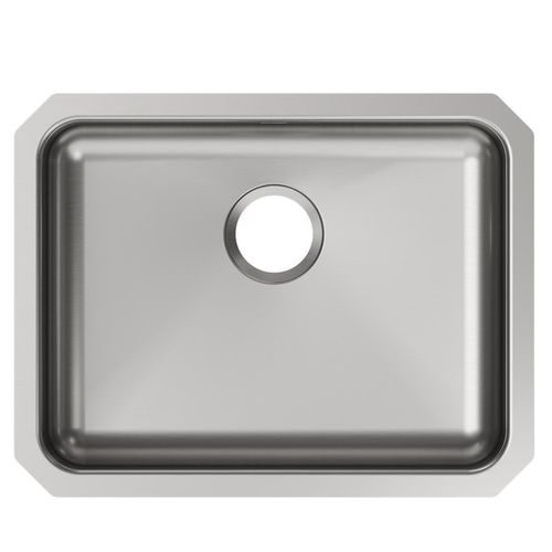 Main product image of Lustertone Classic Stainless Steel 23-1/2" x 18-1/4" x 5-3/8" Single Bowl Undermount ADA Sink