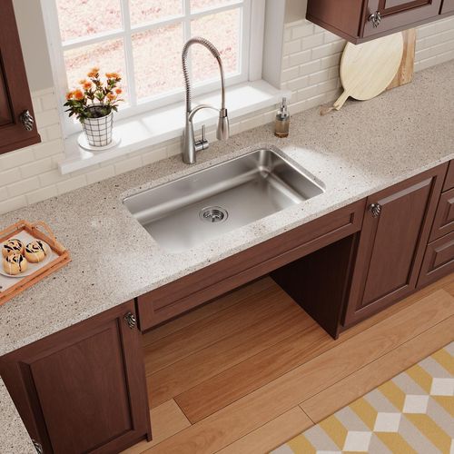 Main product image of Lustertone Classic Stainless Steel, 30-1/2" x 18-1/2" x 5-3/8" Single Bowl Undermount ADA Sink