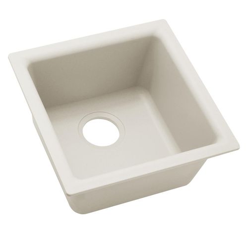 Main product image of Quartz Luxe 15-3/4" x 15-3/4" x 7-11/16" Single Bowl Dual Mount Bar Sink Ricotta