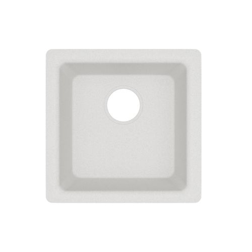 Main product image of Quartz Luxe 15-3/4" x 15-3/4" x 7-11/16" Single Bowl Dual Mount Bar Sink Ricotta