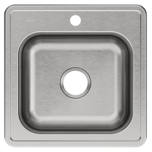 Main product image of Elkay Celebrity Stainless Steel 20" x 20" x 10-1/8" 1-Hole Single Bowl Drop-in Laundry Sink