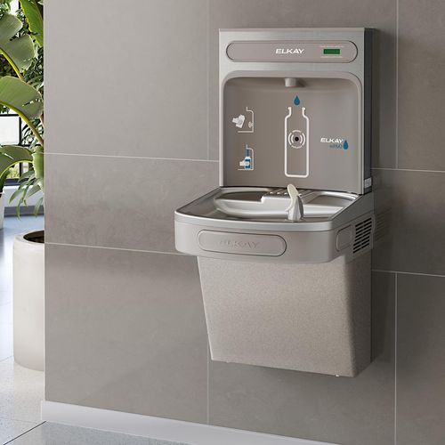 Main product image of ezH2O Bottle Filling Station w/ Single ADA Cooler Non-Filtered Refrigerated (Light Gray)