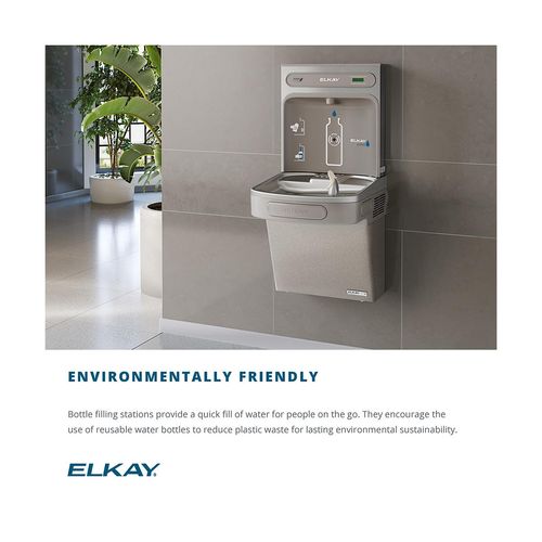 Main product image of ezH2O Bottle Filling Station w/ Single ADA Cooler Non-Filtered Non-Refrigerated (Light Gray)