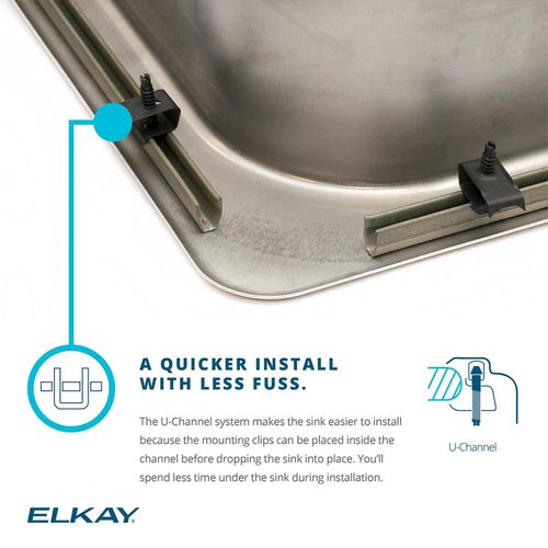 Main product image of Celebrity Stainless Steel 25" x 21-1/4" x 5-3/8" 3-Hole Single Bowl Drop-in Sink
