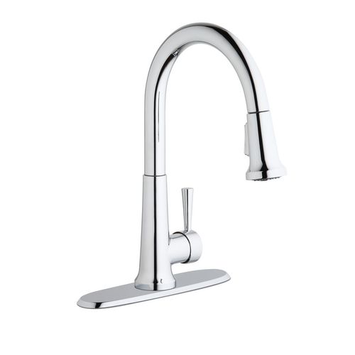 Main product image of Everyday Single Hole Deck Mount Kitchen Faucet w/ Pull-down Spray Forward Only Lever Handle (Chrome), LK6000CR