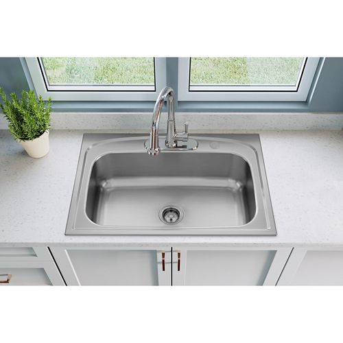 Main product image of Everyday Single Hole Deck Mount Kitchen Faucet w/ Pull-down Spray Forward Only Lever Handle (Chrome), LK6000CR