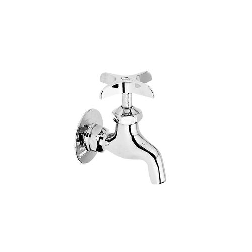 Main product image of Commercial Service/Utility Single Hole Wall Mount Faucet w/ Plain End (Chrome), LK69CP