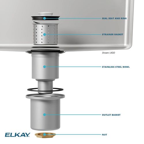 Main product image of 3-1/2" Drain Fitting Deep Strainer Basket