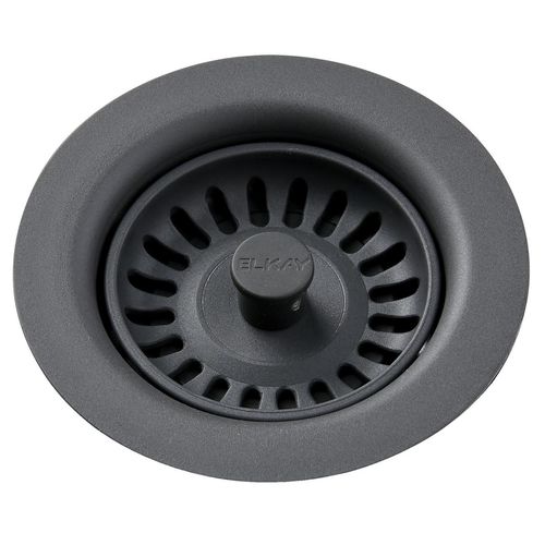 Main product image of Polymer Drain Fitting w/ Removable Basket Strainer and Rubber Stopper (Dusk Gray)