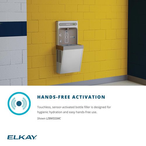 Main product image of ezH2O Refrigerated Surface Mount Bottle Filling Station Filtered 8GPH Stainless Steel