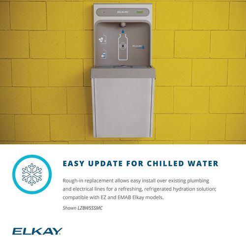 Main product image of ezH2O Refrigerated Surface Mount Bottle Filling Station Filtered 8GPH Stainless Steel