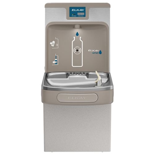 Main product image of Enhanced EZH2O Bottle Filling Station & Single ADA Cooler Filtered Refrigerated (Light Gray)