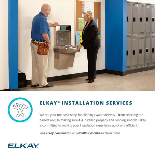 Main product image of ezH2O In-Wall Bottle Filling Station Filtered Refrigerated Stainless
