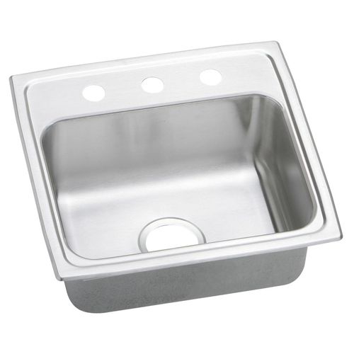 Main product image of Celebrity Stainless Steel 19" x 18" x 7-1/8" 3-Hole Single Bowl Drop-in Sink